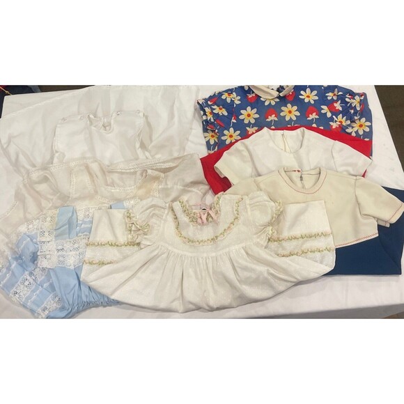 Lot of 7 Toddler Girl Dresses handmade vintage 60’s 70’s 2t 3t - Picture 1 of 16